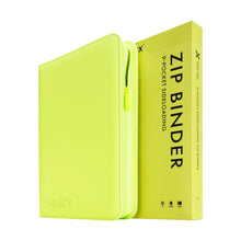Custom - 9-Pocket Binder – Neon Yellow