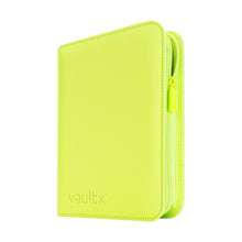 Custom - 4-Pocket Zip Binder – Neon Yellow