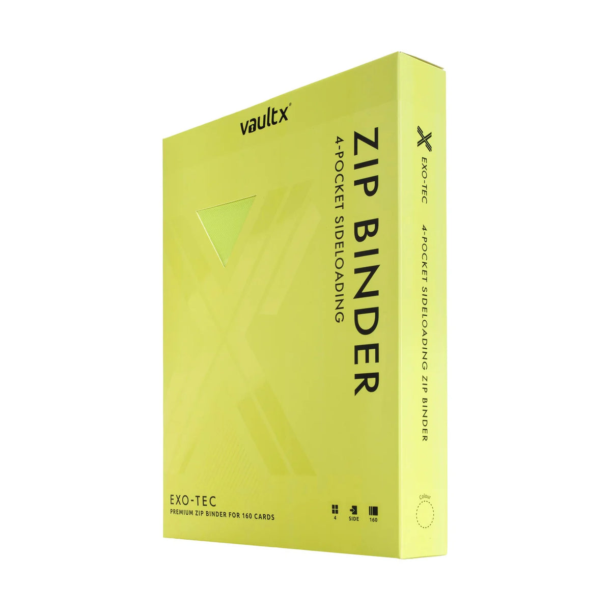 Custom - 4-Pocket Zip Binder – Neon Yellow