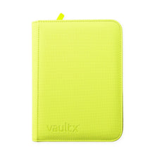 Custom - 4-Pocket Zip Binder – Neon Yellow