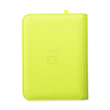 Custom - 4-Pocket Zip Binder – Neon Yellow