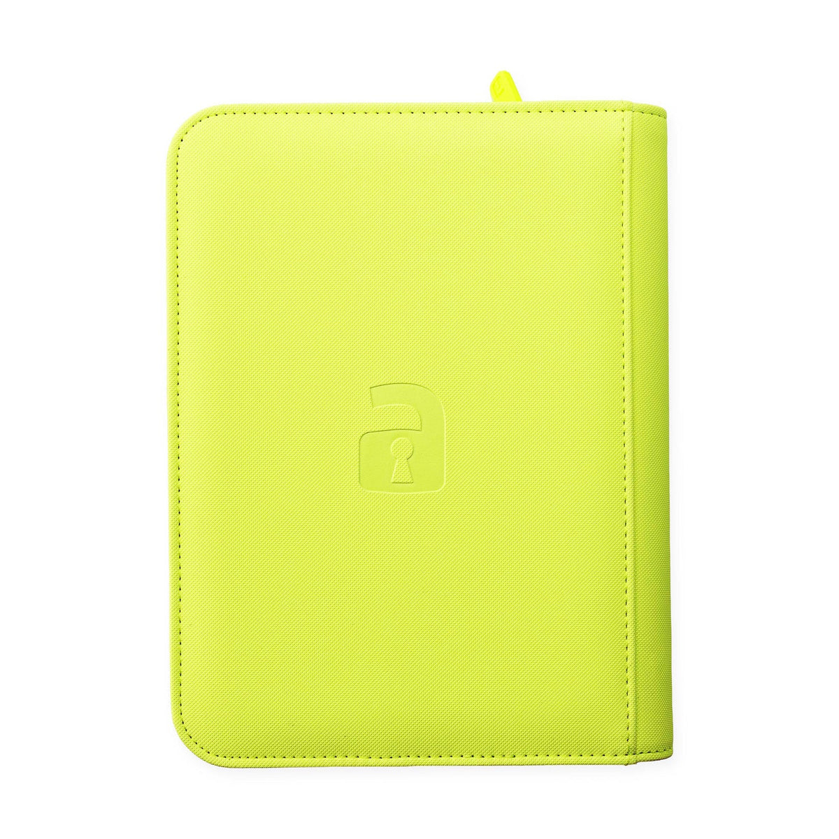 Custom - 4-Pocket Zip Binder – Neon Yellow