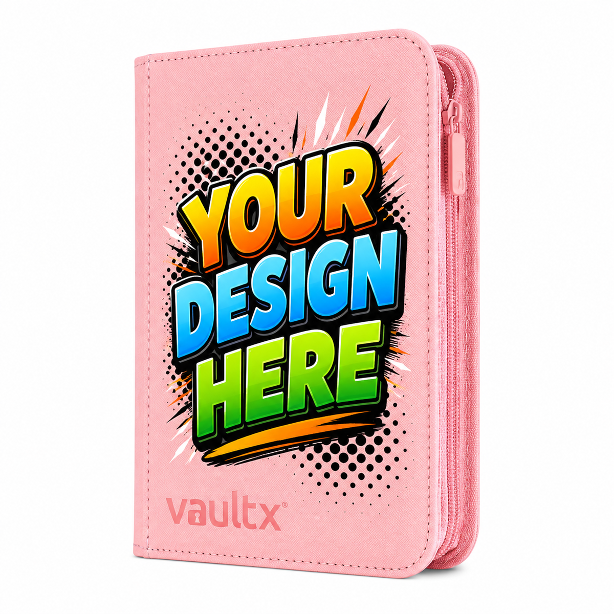 Custom - 4-Pocket Zip Binder – Just Pink
