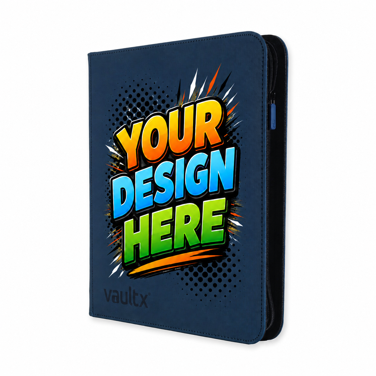 12-Pocket Exo-Tec® Zip Binder – Royal Blue
