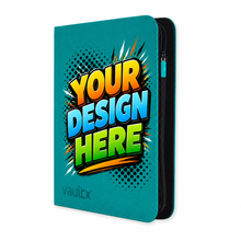 12-Pocket Exo-Tec® Zip Binder – Ocean Blue