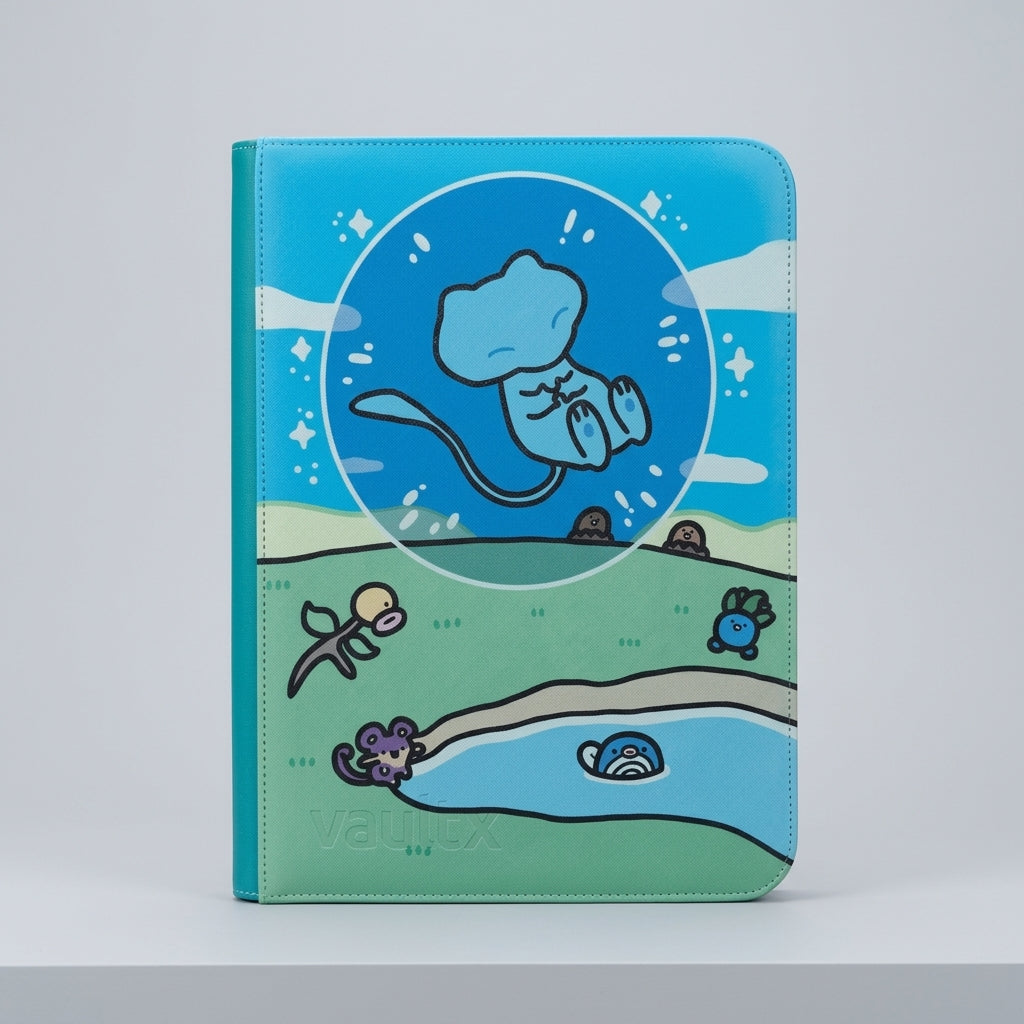 Custom - 9-Pocket Zip Binder – Ocean Blue