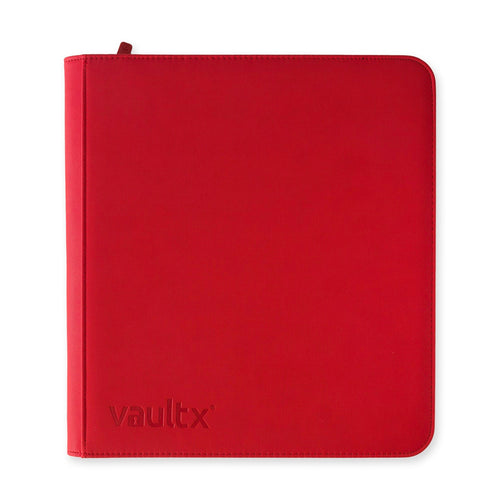 12-Pocket Exo-Tec® Zip Binder – Fire Red