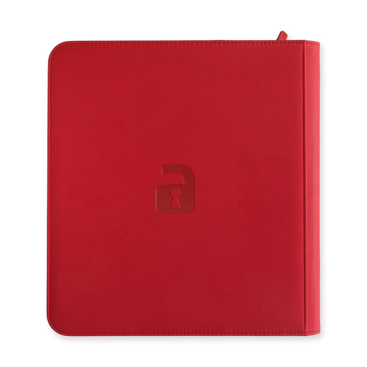 12-Pocket Exo-Tec® Zip Binder – Fire Red back