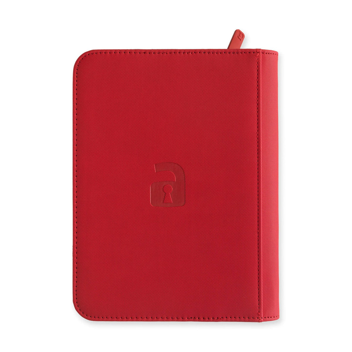 Custom - 4-Pocket Zip Binder – Fire Red