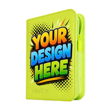 Custom - 4-Pocket Zip Binder – Neon Yellow