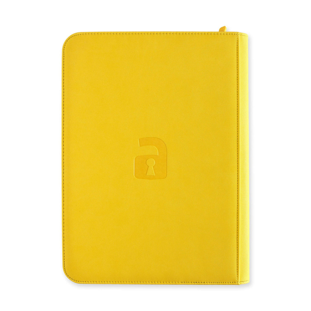 Custom - 9 Pocket Zip Binder – Sunrise Yellow back
