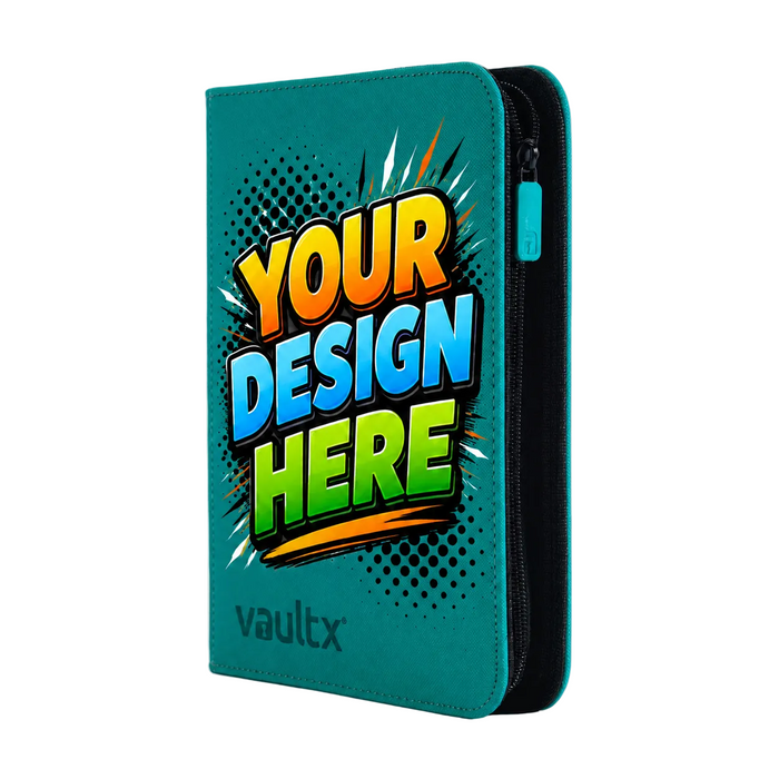 Custom - 4-Pocket Zip Binder – Ocean Blue