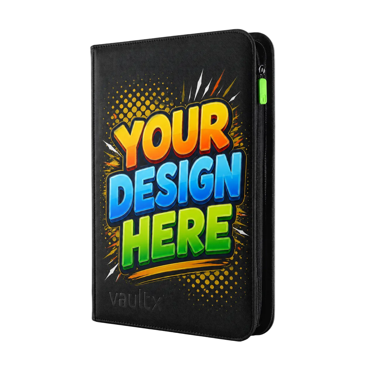 Custom - 9-Pocket Zip Binder – Signature Black